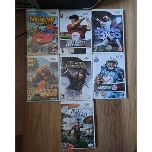 Nintendo Wii Game Lot (7) - VERY GOOD